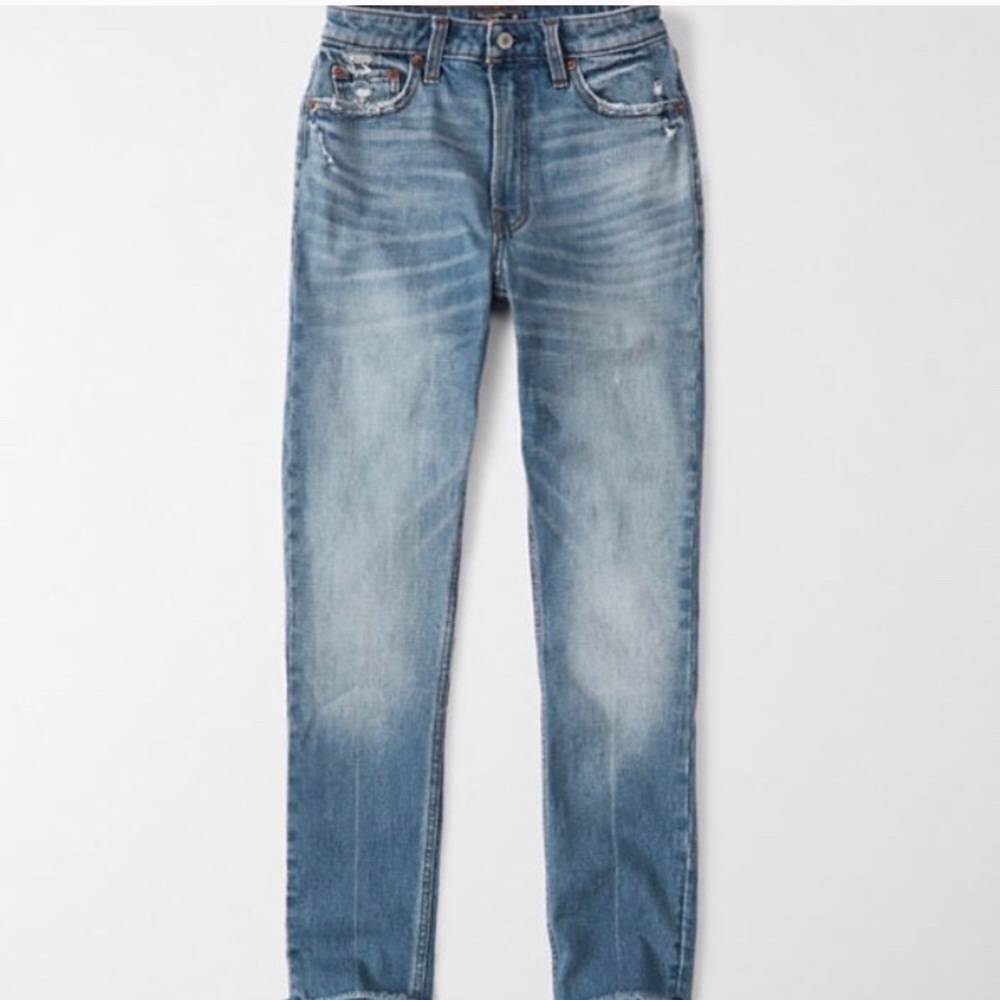 A&F slim high waist jeans